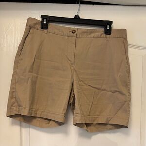 Talbots Women's Size 10 Tan Flat Front Shorts
